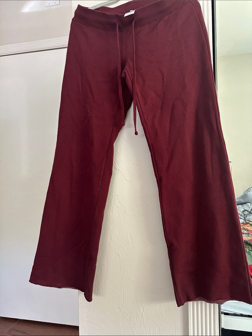PacSun Women's Burgundy Track Pants Joggers